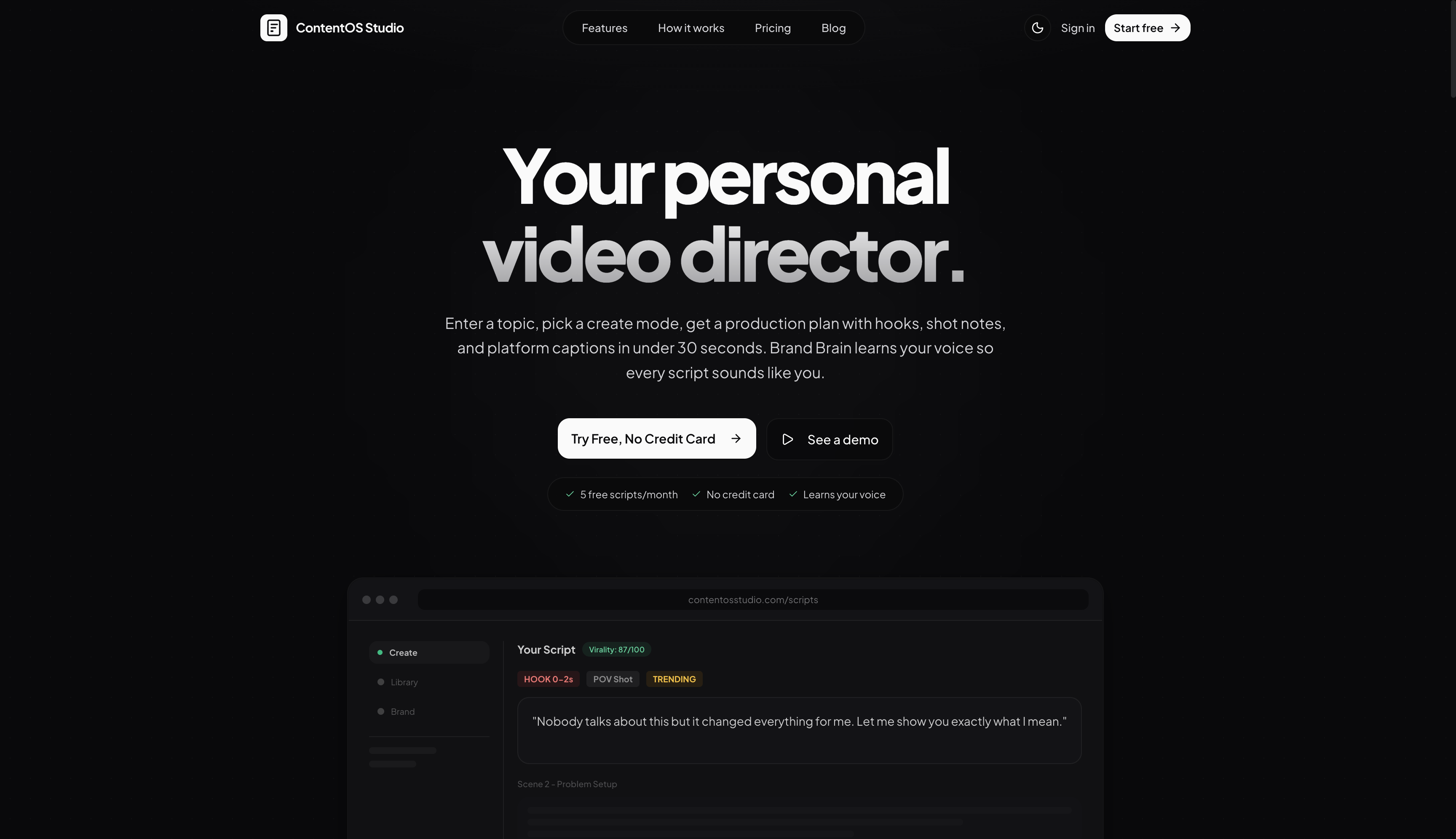 ContentOS Studio interface